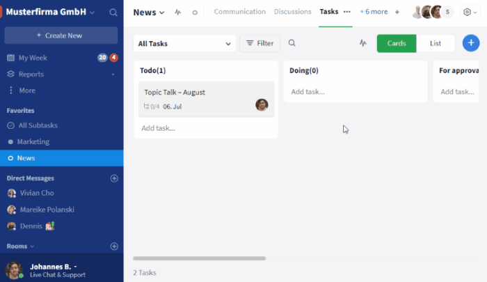 Converting subtasks